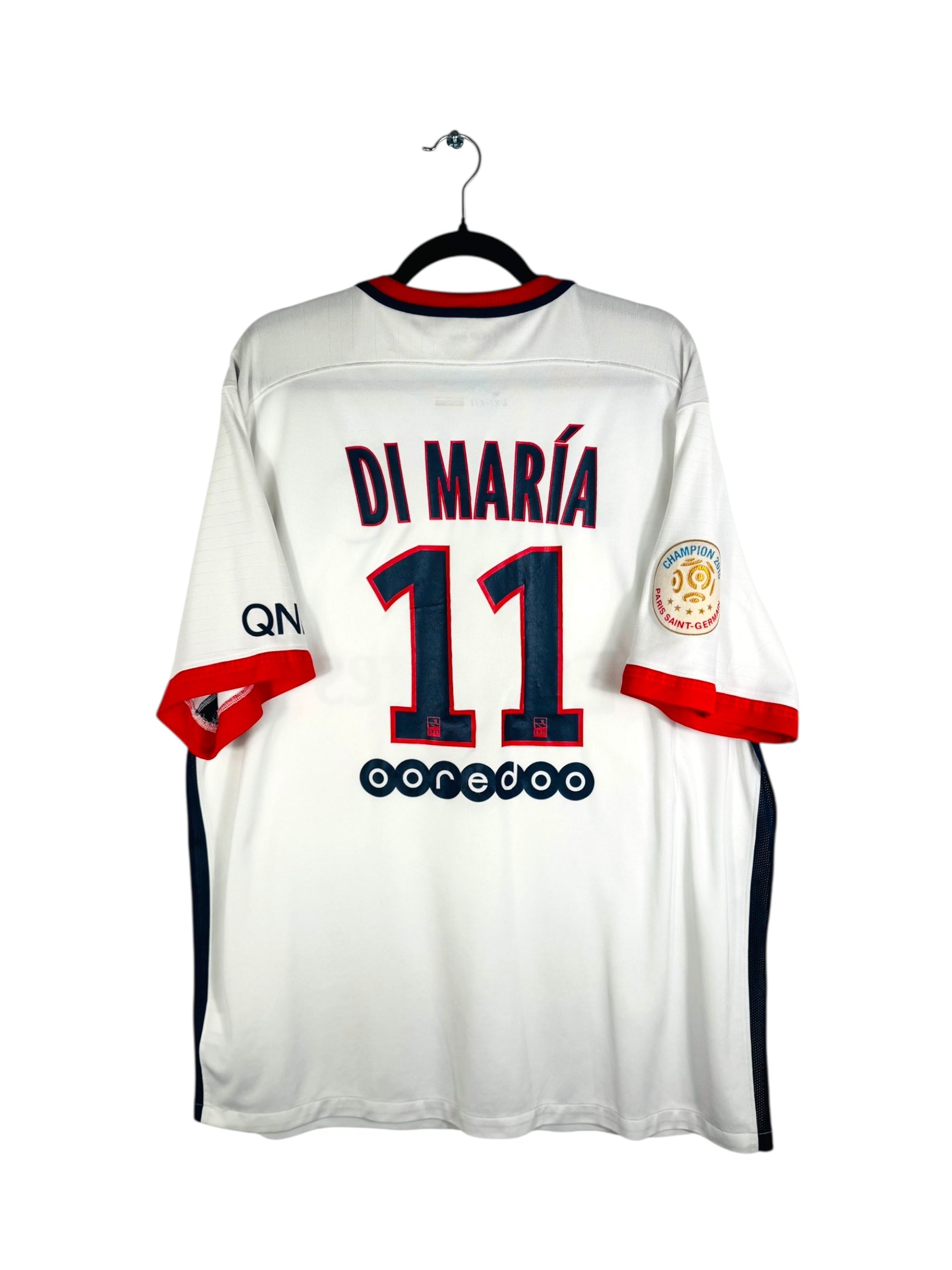 Maillot PSG 2015-2016 extérieur Di Maria numéro 11 vue arrière flocage