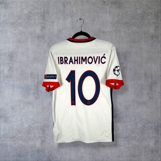 Maillot PSG 2015-2016 extérieur, dos avec flocage Ibrahimovic N°10