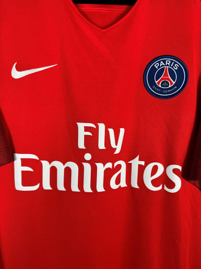 Détail écusson PSG et logo Nike maillot extérieur 2016-2017