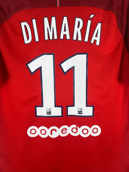 Détail de la typographie du flocage sur le numéro 11 d'Ángel Di María
