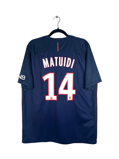 Maillot PSG 2016-2017 domicile Matuidi numéro 14 vue arrière flocage