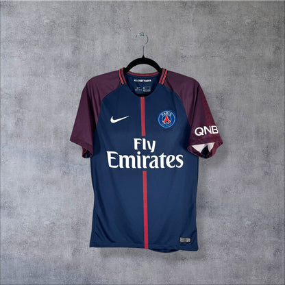 Maillot authentique PSG 2017-2018 Domicile Nike vue de face