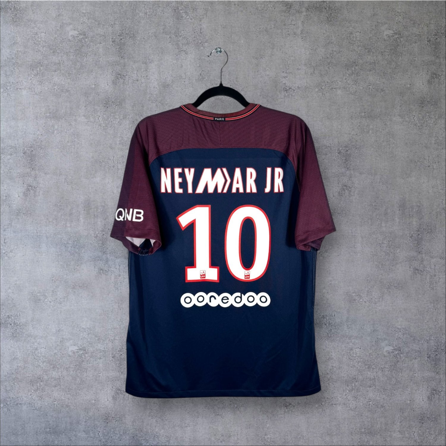 Flocage Mercurial Neymar JR numéro 10 sur maillot PSG 2017-2018