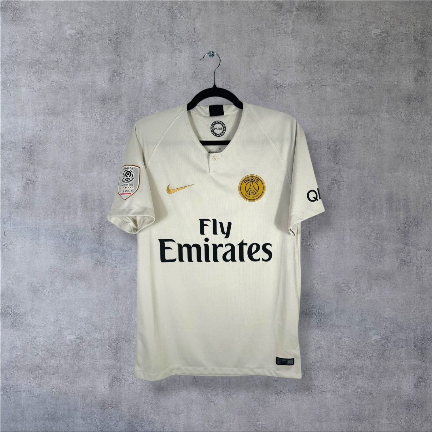 Maillot authentique PSG 2018-2019 Extérieur Nike vue de face