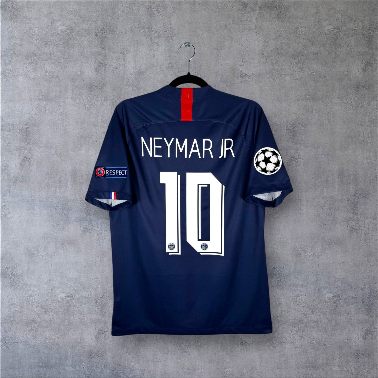 Flocage Neymar JR numéro 10 sur maillot PSG 2019-2020 Domicile