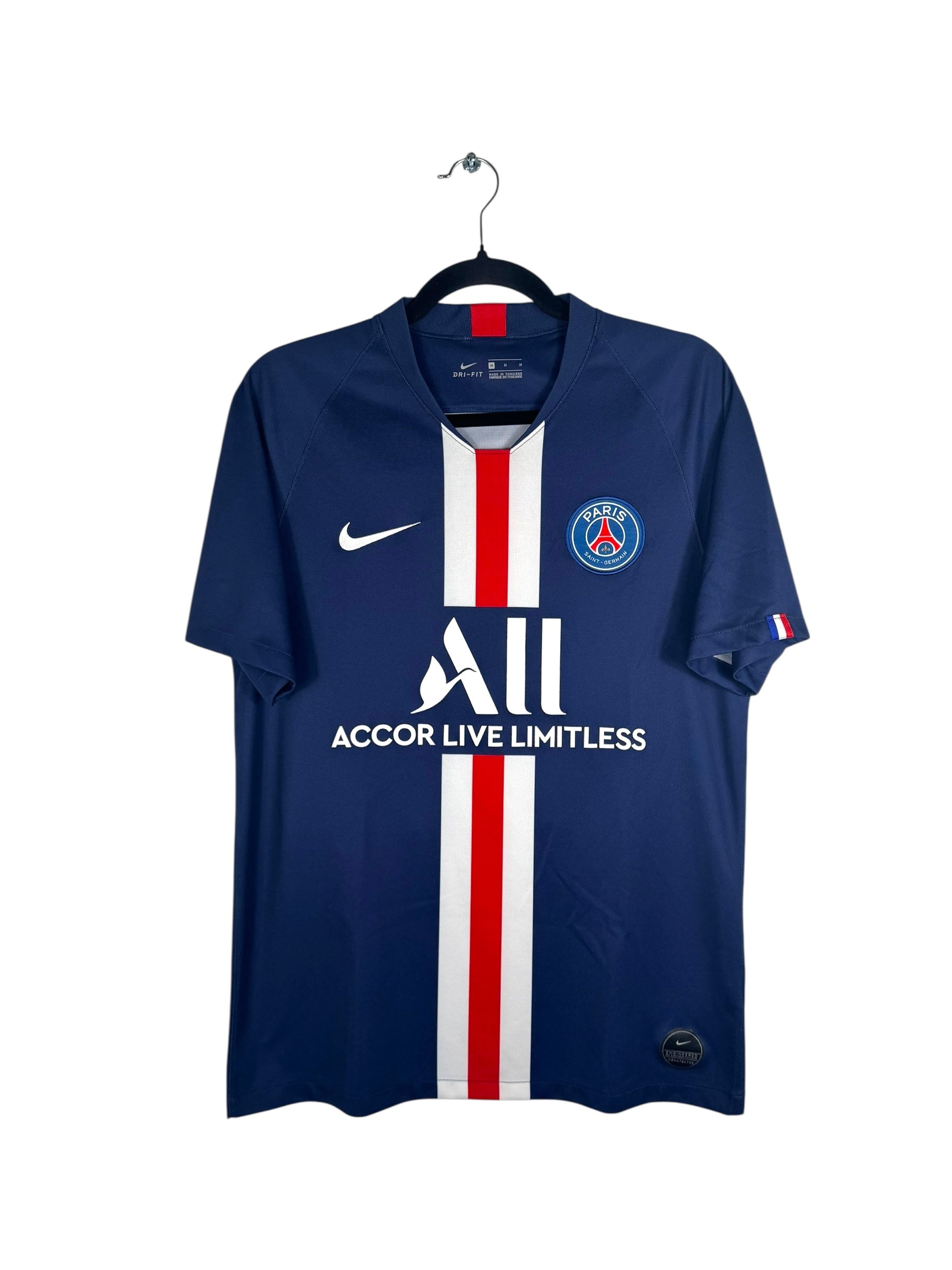 Maillot PSG 2019-2020 domicile Nike Mbappé 7 marine taille M vue avant
