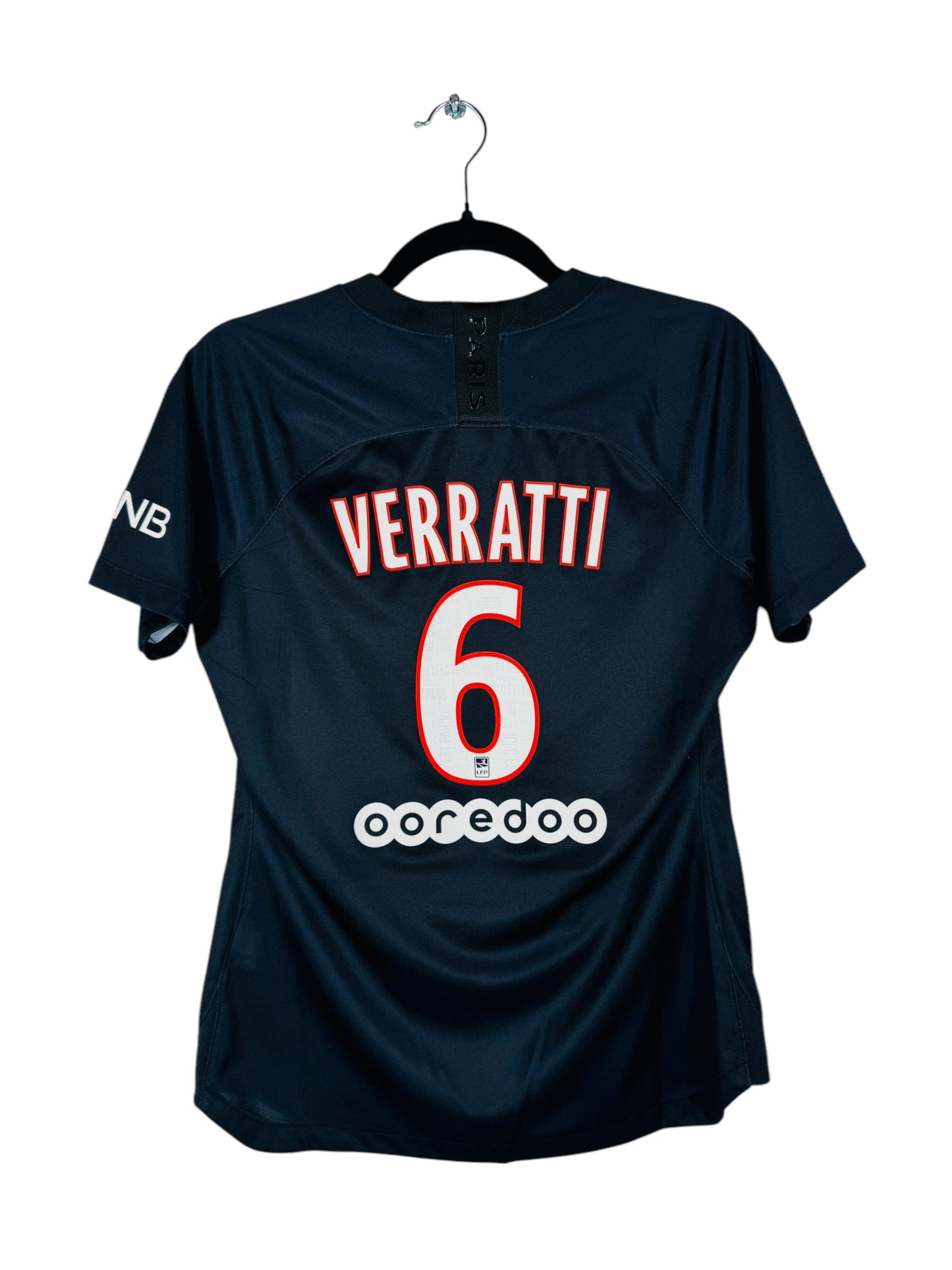 Maillot PSG 2019-2020 Fourth Femme - Verratti N°6 - Vue arrière