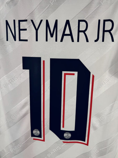 Détail flocage Neymar JR 10, maillot PSG third 2019-2020