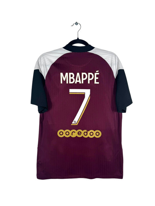 Maillot PSG 2020-2021 third bordeaux Mbappé 7