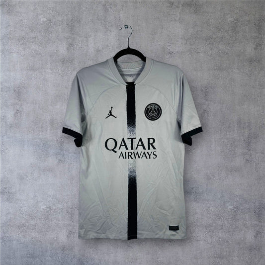 Maillot authentique PSG 2022-2023 Extérieur Verdy Edition Jordan vue de face