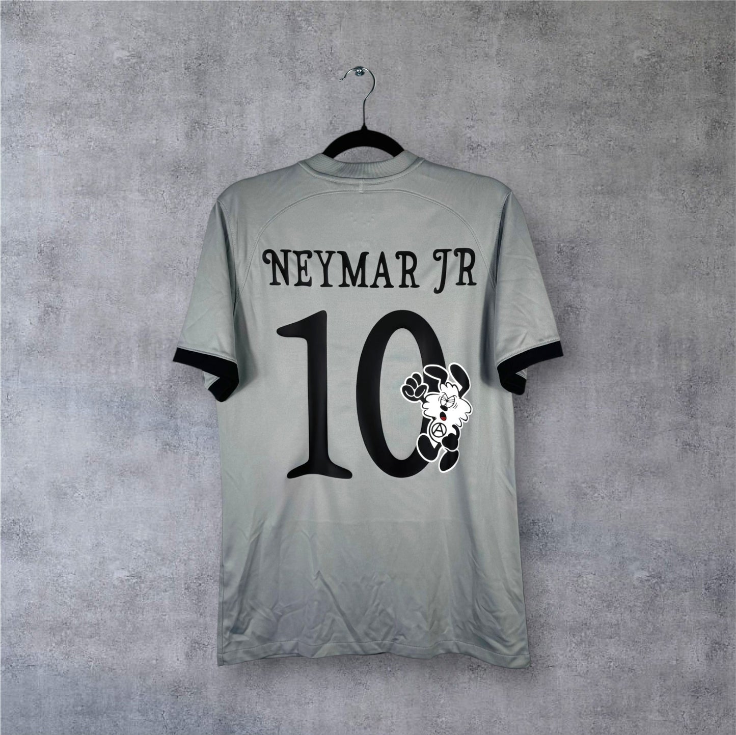 Flocage Neymar JR numéro 10 sur maillot PSG 2022-2023 Extérieur Verdy Edition