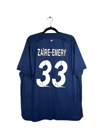 Maillot PSG 2023-2024 domicile Nike Zaïre-Emery 33 Pro Vapor Dri-Fit ADV marine XXL vue arrière