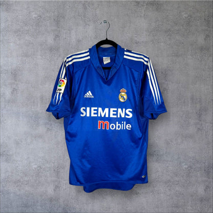 Maillot authentique Real Madrid 2004-2005 Third Adidas vue de face (Siemens Mobile)