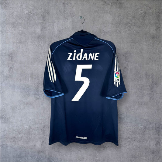 Flocage Zidane numéro 5 sur maillot Real Madrid 2005-2006 Extérieur
