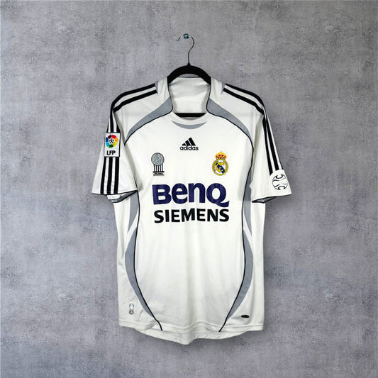 Maillot authentique Real Madrid 2006-2007 Domicile Adidas vue de face