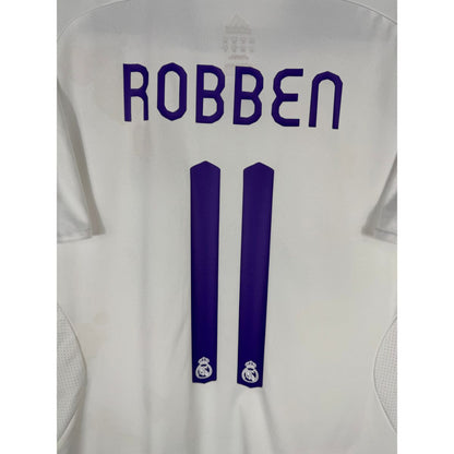 Détail de la typographie du flocage sur le numéro 11 d'Arjen Robben
