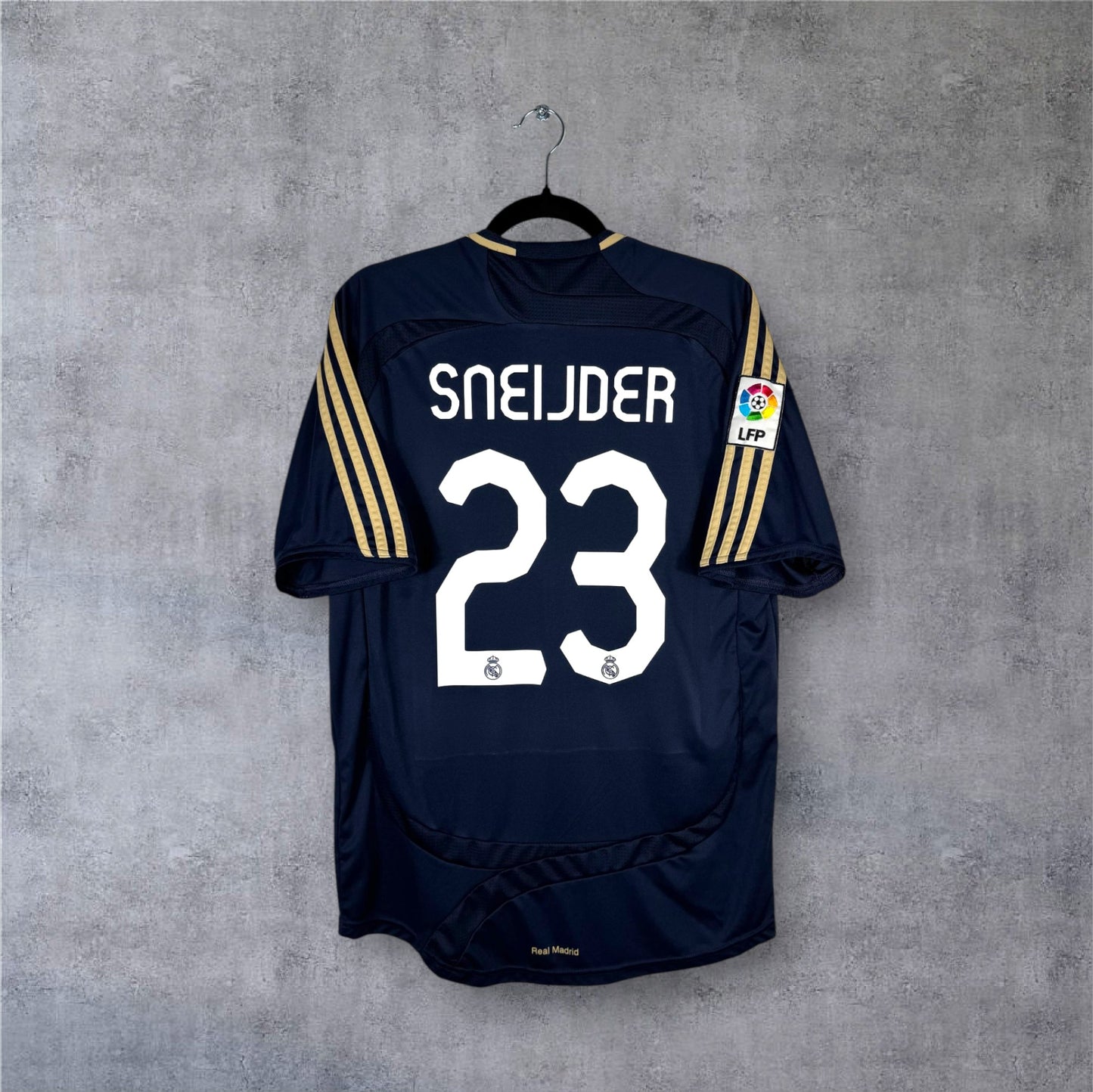 Flocage Sneijder numéro 23 sur maillot Real Madrid 2007-2008