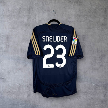 Flocage Sneijder numéro 23 sur maillot Real Madrid 2007-2008