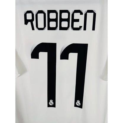 Détail de la typographie du flocage sur le numéro 11 d'Arjen Robben