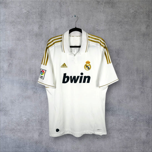 Maillot authentique Real Madrid 2011-2012 Domicile Adidas vue de face or