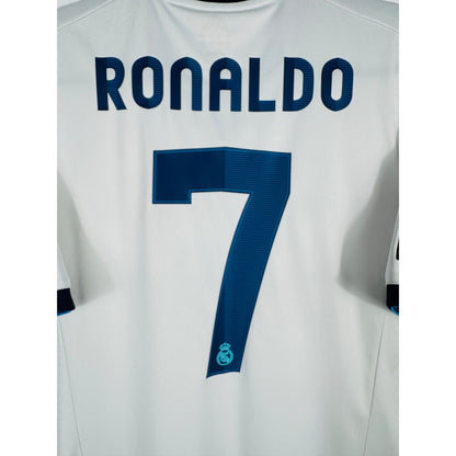 Détail de la typographie du flocage sur le numéro 7 de Cristiano Ronaldo