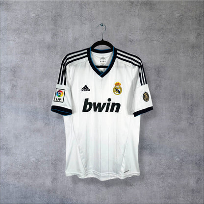 Maillot authentique Real Madrid 2012-2013 Domicile Adidas Bwin vue de face