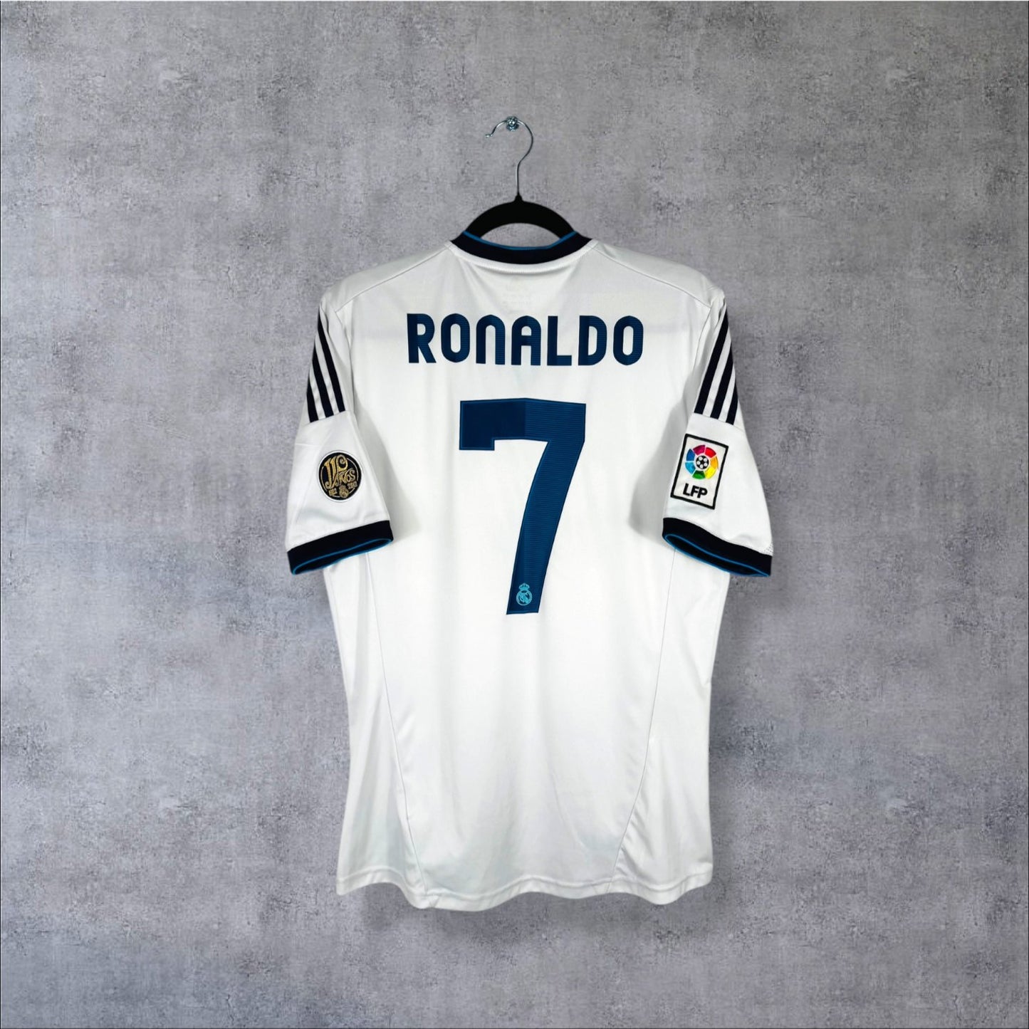 Flocage Ronaldo numéro 7 sur maillot Real Madrid 2012-2013 Domicile