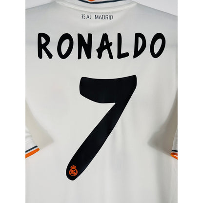 Détail de la typographie du flocage sur le numéro 7 de Cristiano Ronaldo