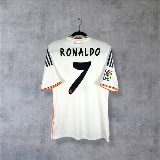 Flocage Ronaldo numéro 7 sur maillot Real Madrid 2013-2014 Domicile