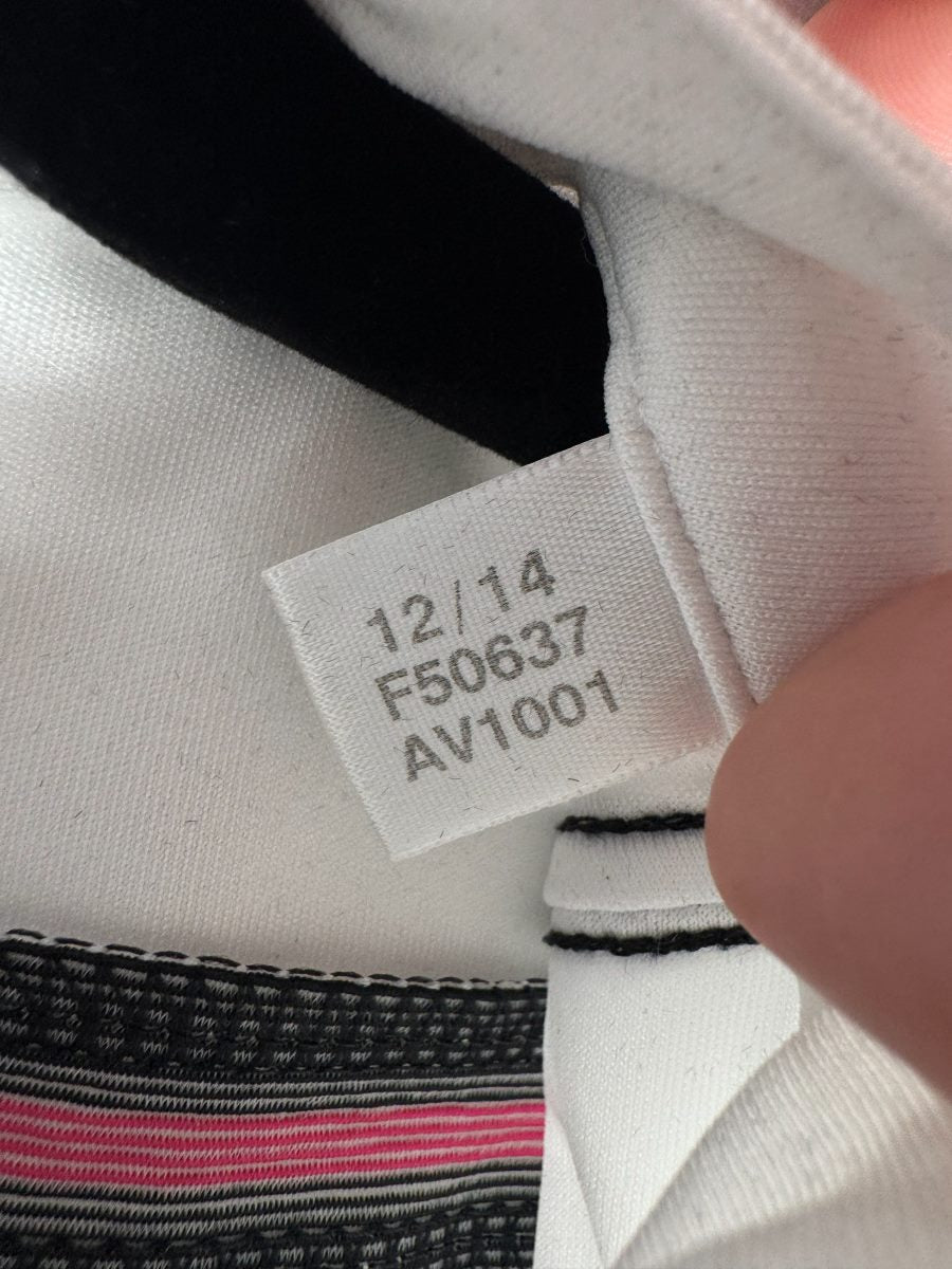 Étiquette Adidas d'origine 12/14 référence F50637 du maillot Real Madrid 2014-2015