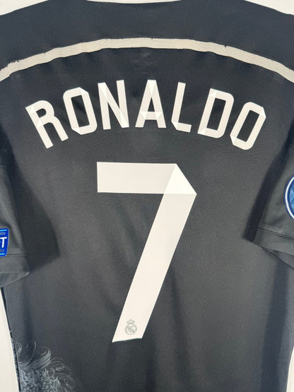 Détail de la typographie du flocage sur le numéro 7 de Cristiano Ronaldo