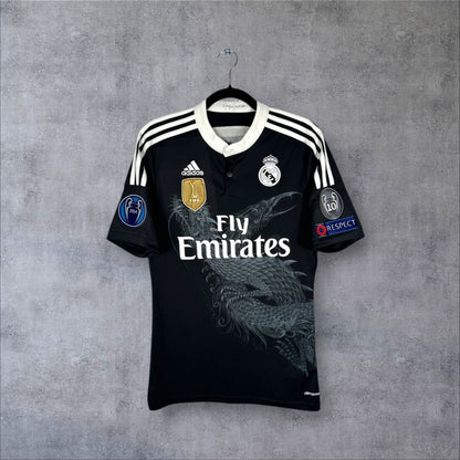 Maillot authentique Real Madrid 2014-2015 Third Dragon Adidas vue de face
