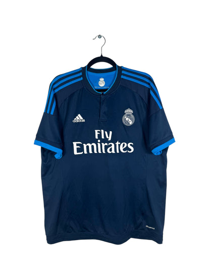 Maillot Real Madrid 2015-2016 third Adidas James 10 bleu marine taille XL vue avant