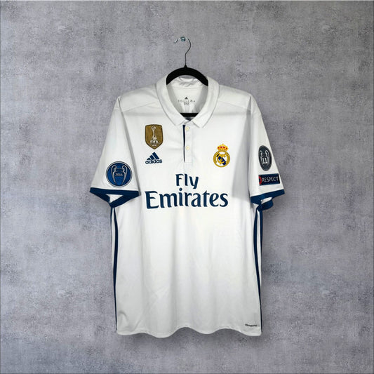 Maillot authentique Real Madrid 2016-2017 Domicile Adidas vue de face