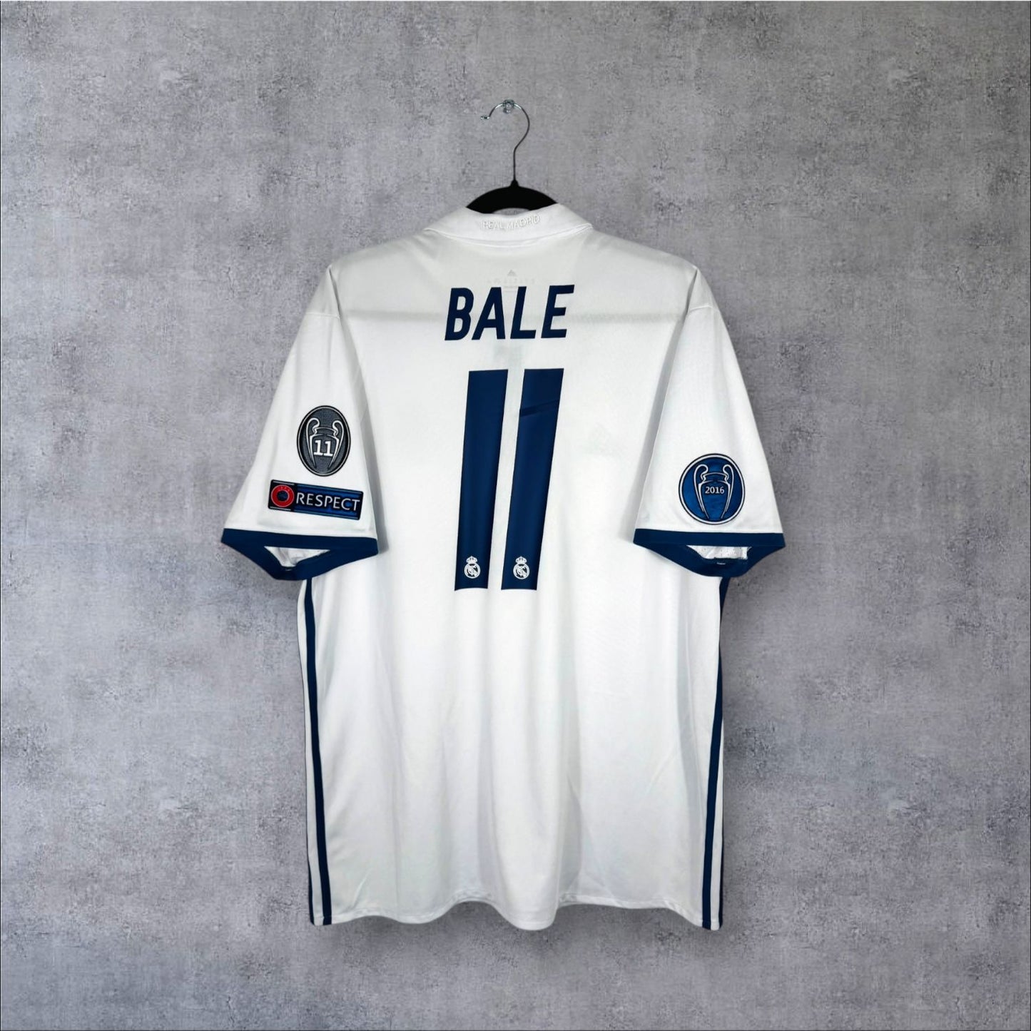 Flocage Bale numéro 11 sur maillot Real Madrid 2016-2017 Domicile