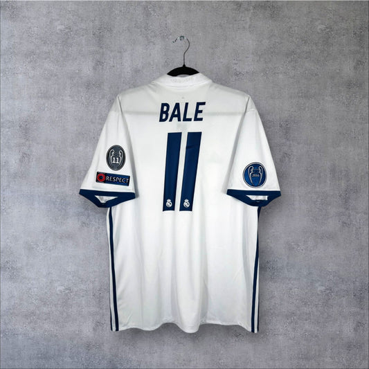 Flocage Bale numéro 11 sur maillot Real Madrid 2016-2017 Domicile