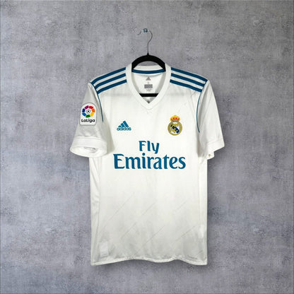 Maillot authentique Real Madrid 2017-2018 Domicile Adidas vue de face taille S