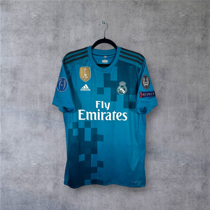 Maillot authentique Real Madrid 2017-2018 Third Adidas vue de face