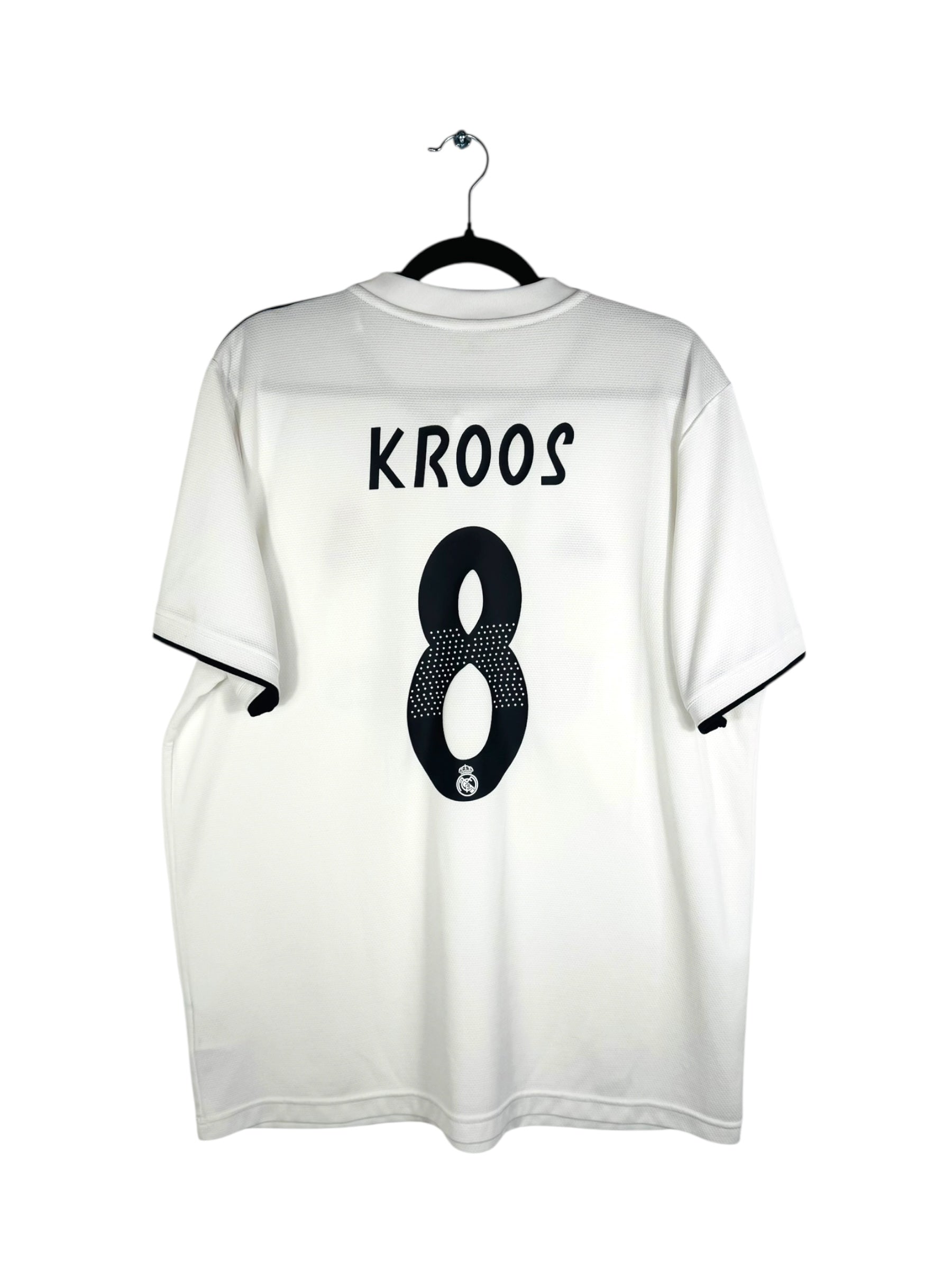 Maillot Real Madrid 2018‑2019 domicile Toni Kroos numéro 8 vue arrière flocage