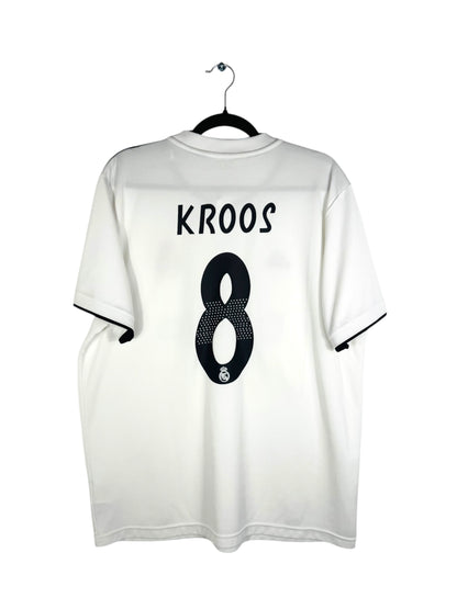 Maillot Real Madrid 2018‑2019 domicile Toni Kroos numéro 8 vue arrière flocage