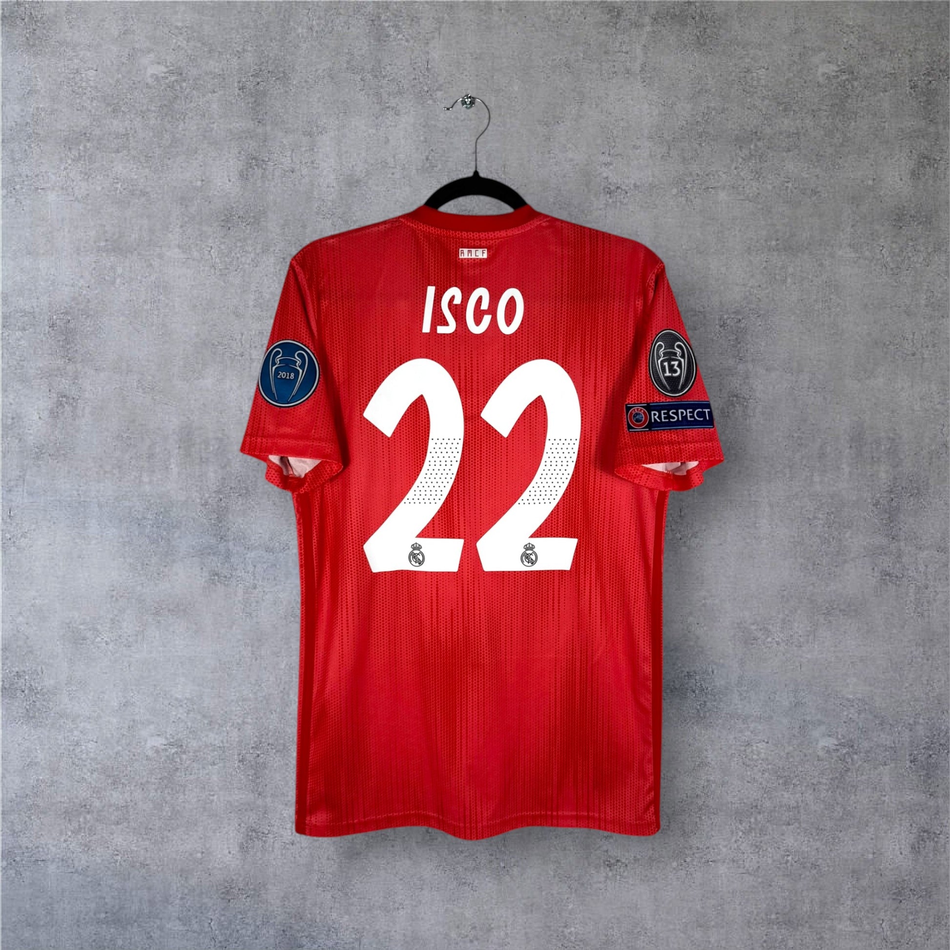 Flocage Isco numéro 22 sur maillot Real Madrid 2018-2019