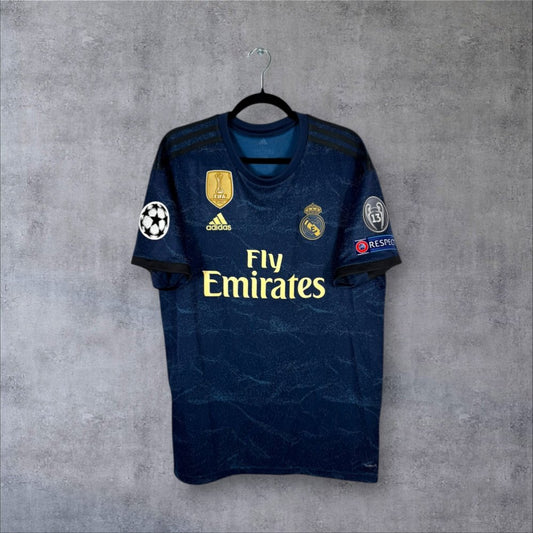 Maillot authentique Real Madrid 2019-2020 Extérieur Adidas galactique vue de face