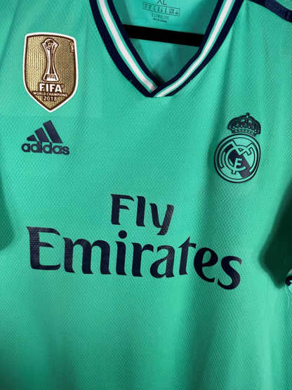Détail patch Champion du Monde des Clubs FIFA 2018 maillot Real Madrid