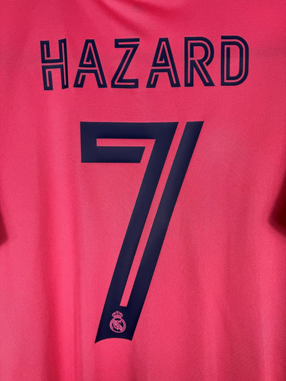 Détail flocage Hazard N°7 maillot Real Madrid 2020-2021
