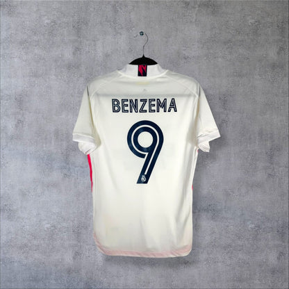 Dos du maillot Real Madrid 2020-2021 domicile version joueur avec flocage Benzema 9