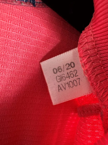 Étiquette intérieure Adidas authentique Real Madrid, code GI6462, maillot 2020-2021