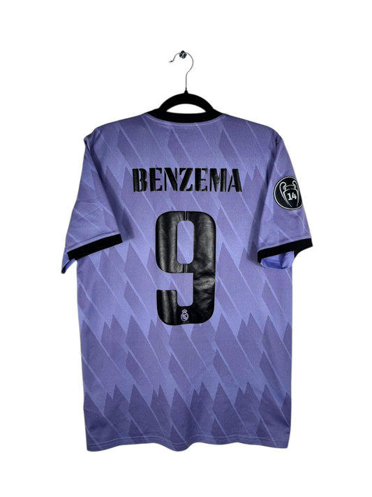 Maillot Real Madrid 2022-2023 extérieur Adidas Benzema 9 taille M