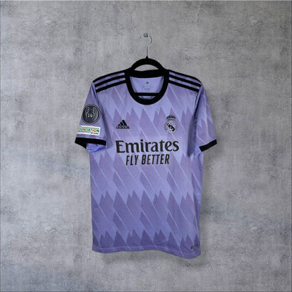 Maillot authentique Real Madrid 2022-2023 Extérieur Adidas vue de face