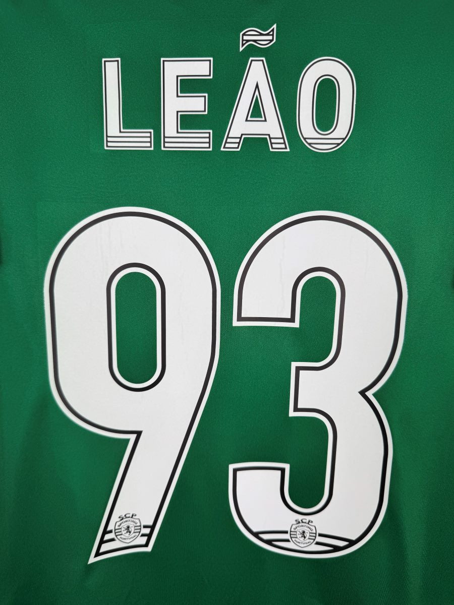 Détail flocage Leão 93, maillot Sporting CP domicile 2017-2018