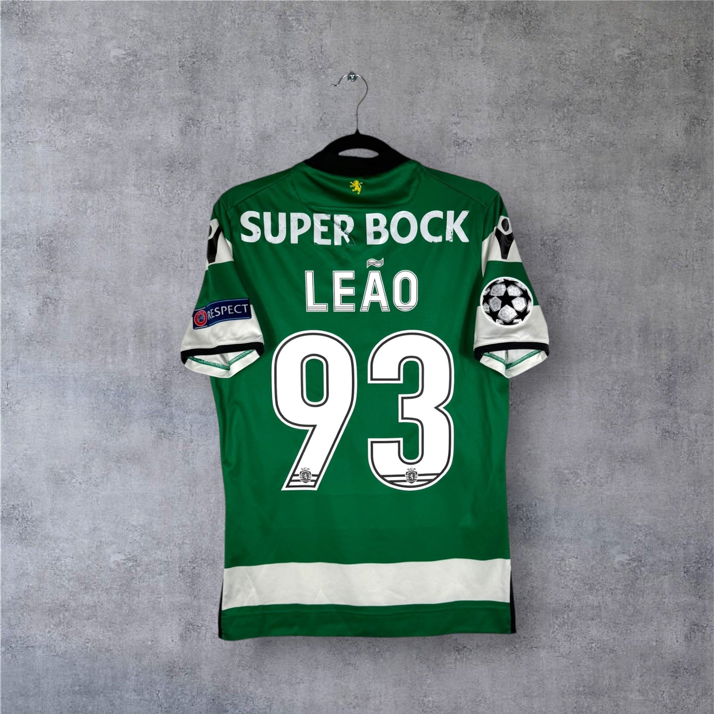 Flocage Rafael Leão numéro 93 sur maillot Sporting CP 2017-2018